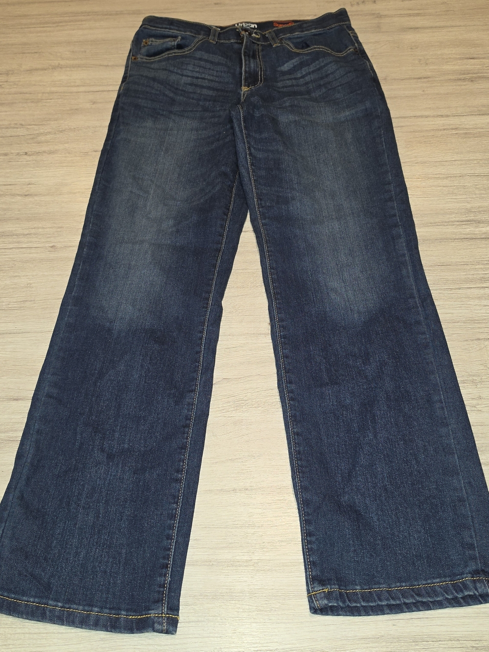 Urban Pipeline Super Flex Straight Fit Jeans Youth Dark Wash Blue Boys Size 14